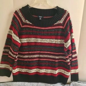 Chaps Women's Multicolor Striped Sweater